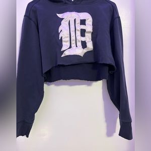 cropped Detroit hoodie